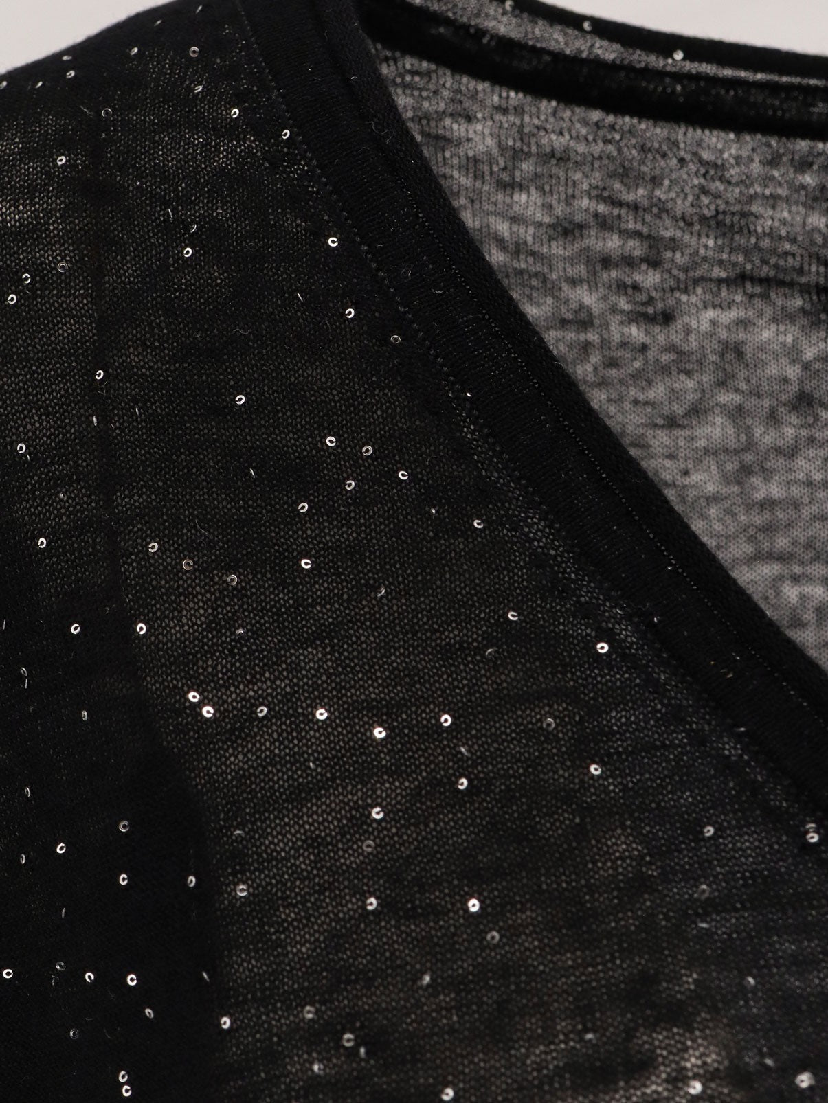 Salomone wool sweater with micro sequins