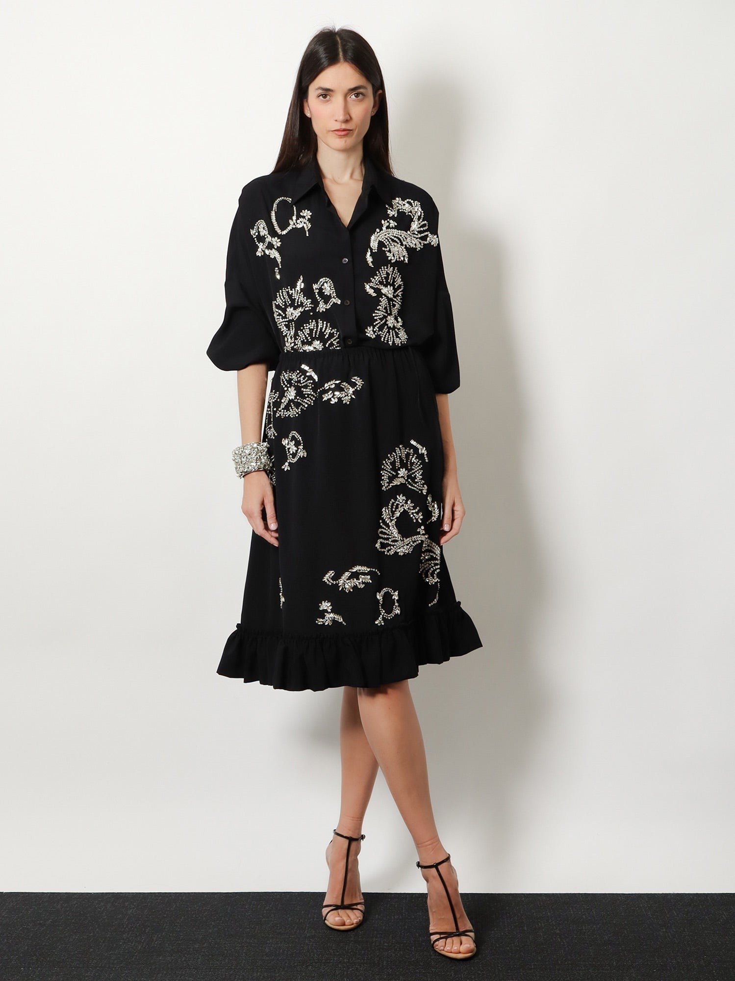 Dries Van Noten - Samila skirt with rhinestones