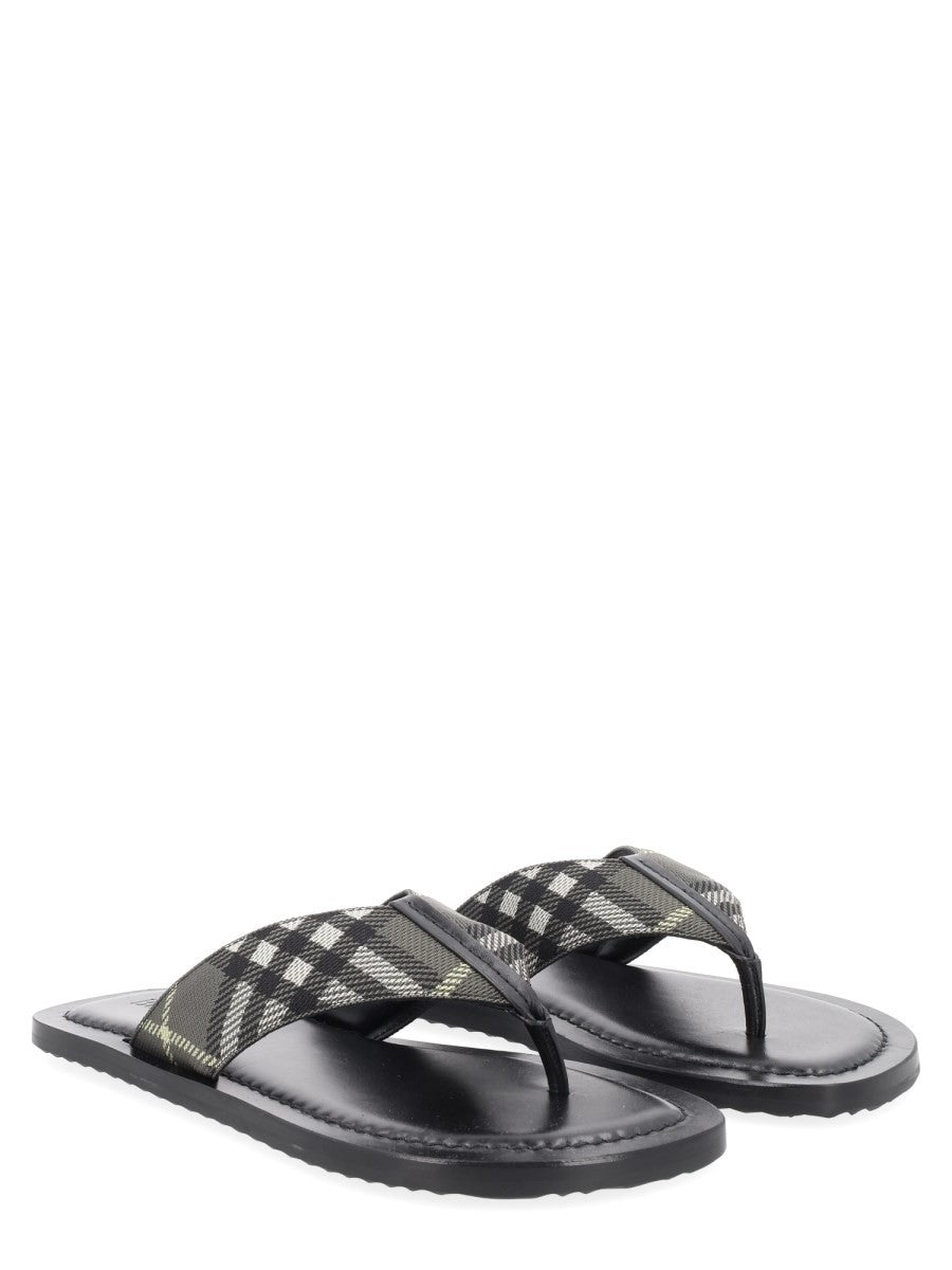 Burberry - Sandalo "Check Pavillon"