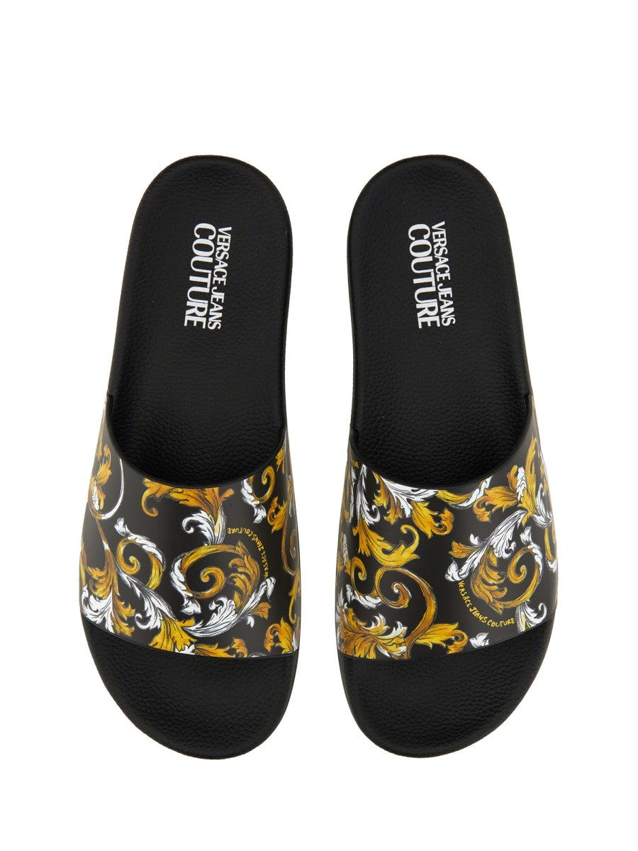 Versace Jeans Couture - SANDALO SLIDE CON LOGO