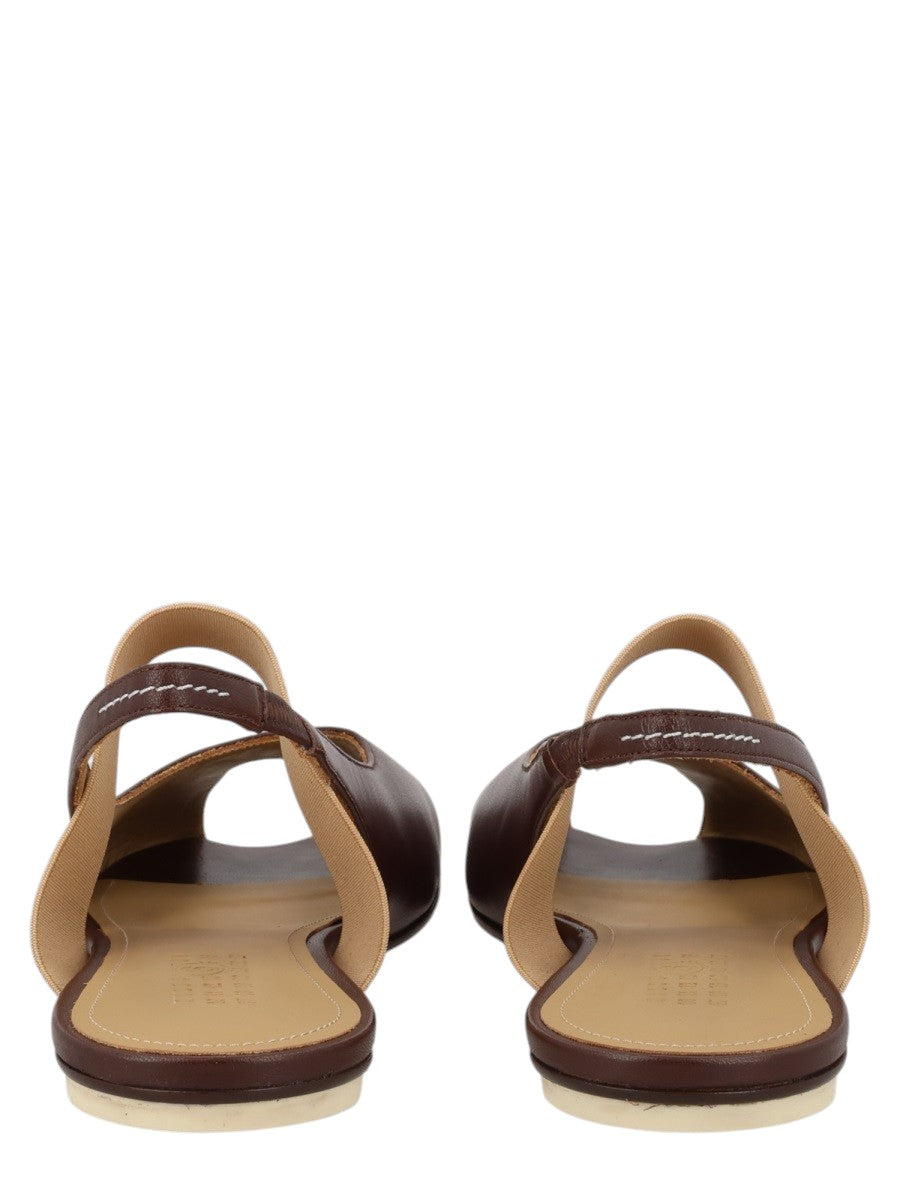 MM6 MAISON MARGIELA MM6 MAISON MARGIELA - Anatomic Sandal Slingback Leather - Bordeaux