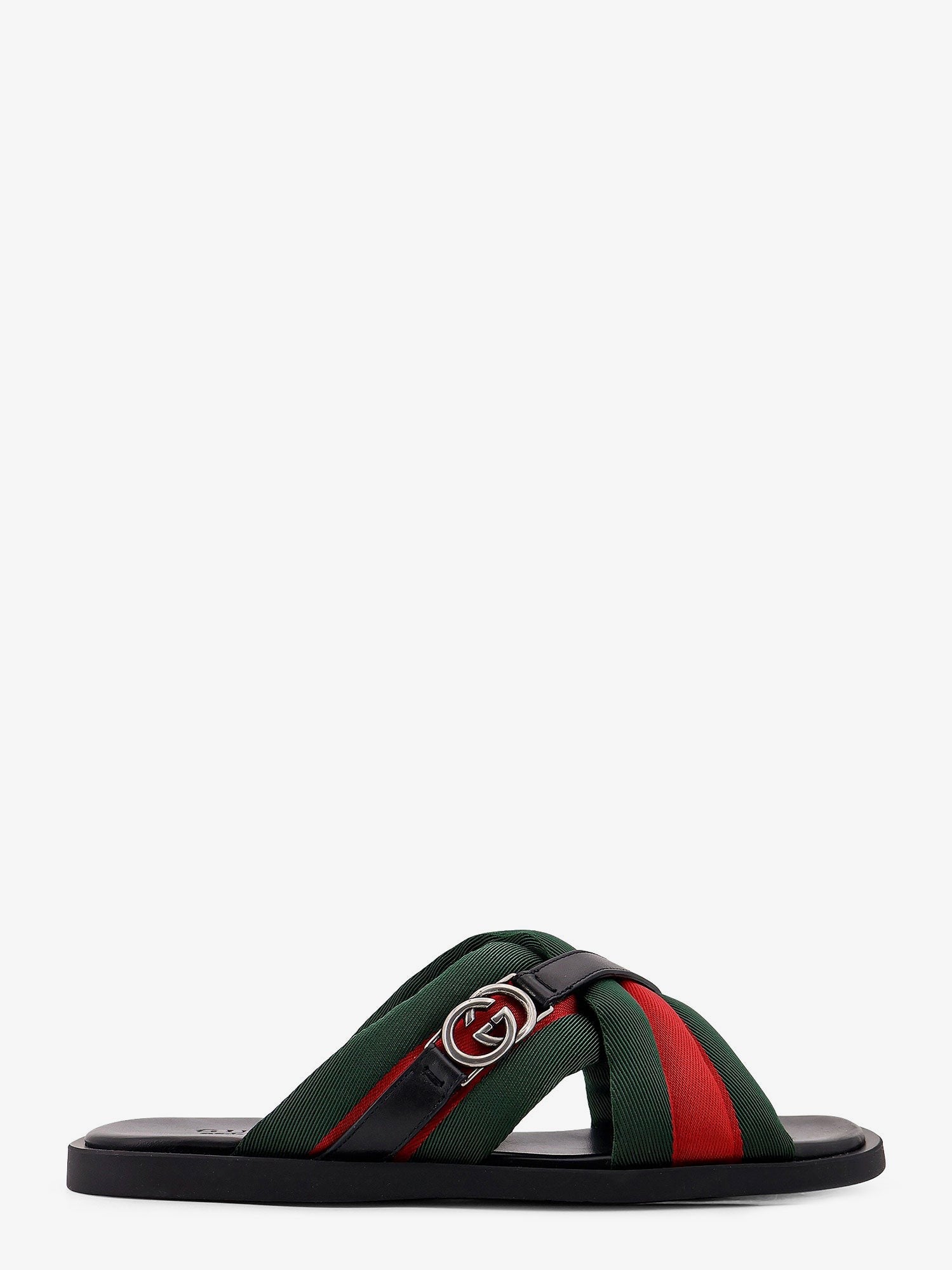 Sandals with Web detail and GG Incrocio