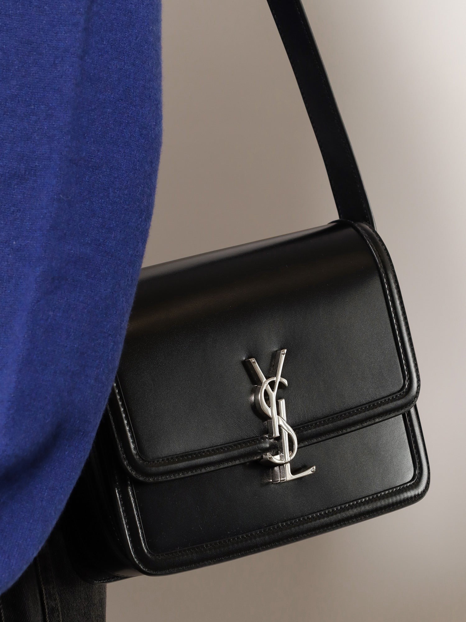 Satchel Solferino Medium leather crossbody bag