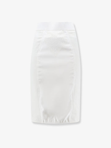 Dolce & Gabbana Satin and powernet midi skirt
