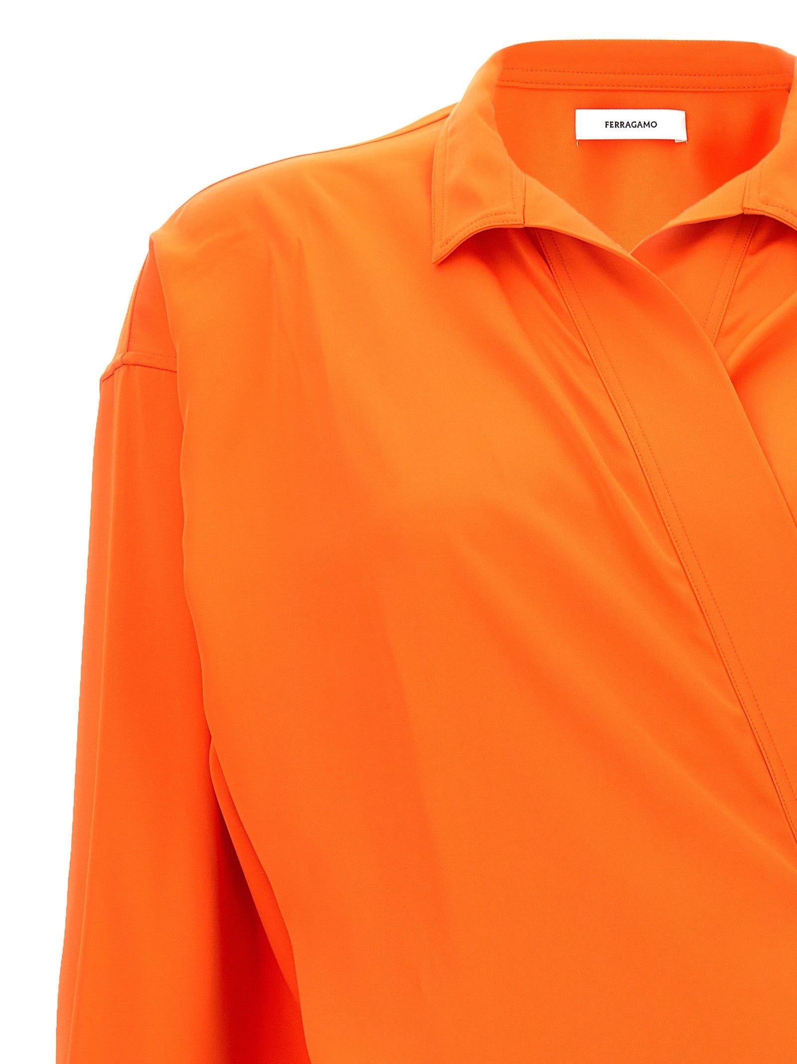 Ferragamo - Satin asymmetric shirt