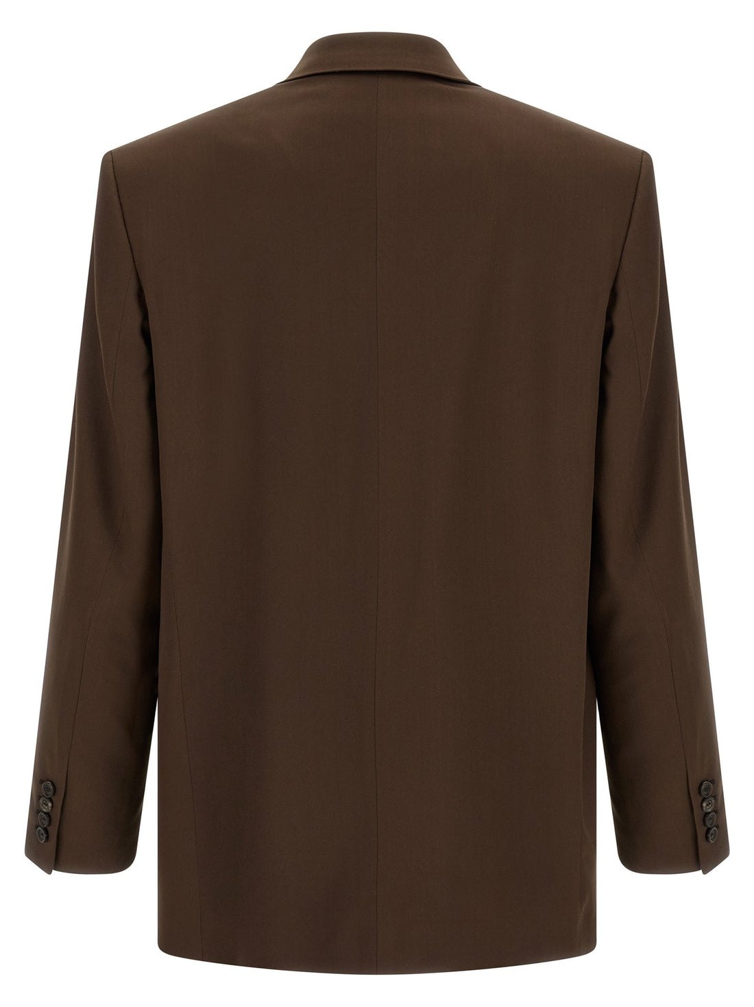 Saint Laurent - Satin blazer Brown