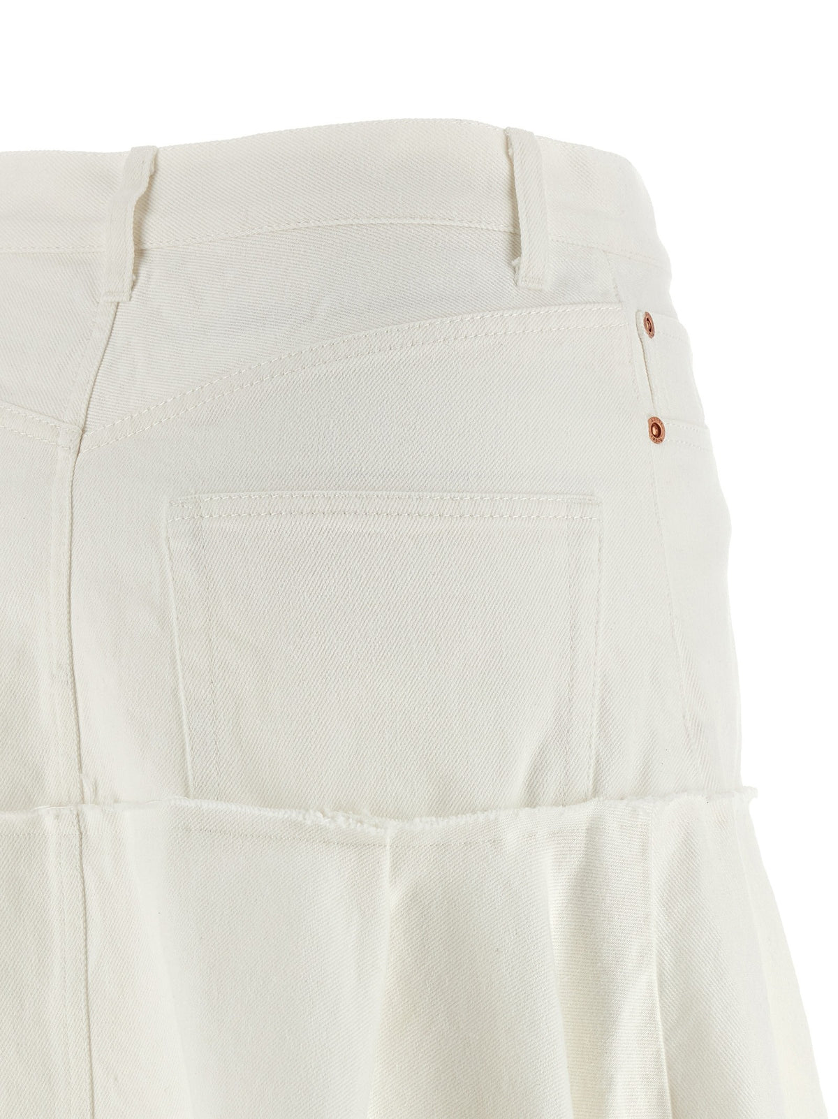 SACAI - Satin denim skirt