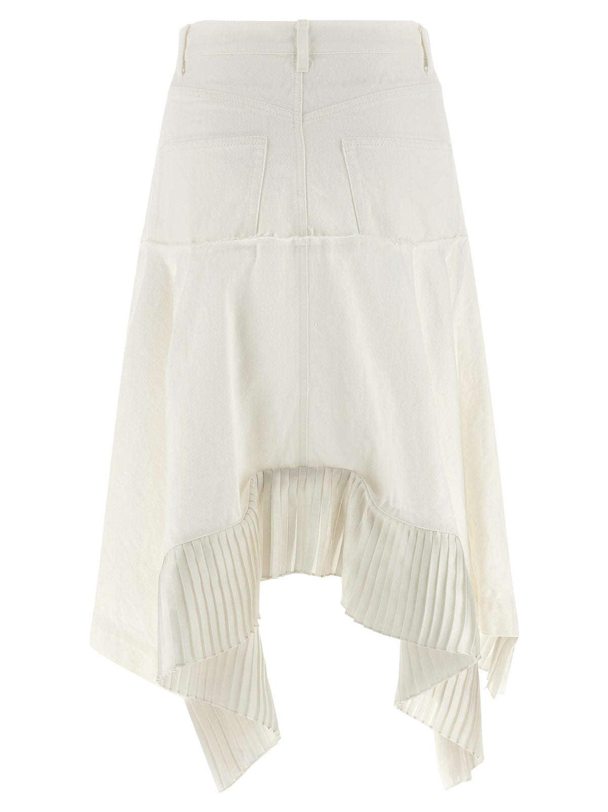 SACAI - Satin denim skirt