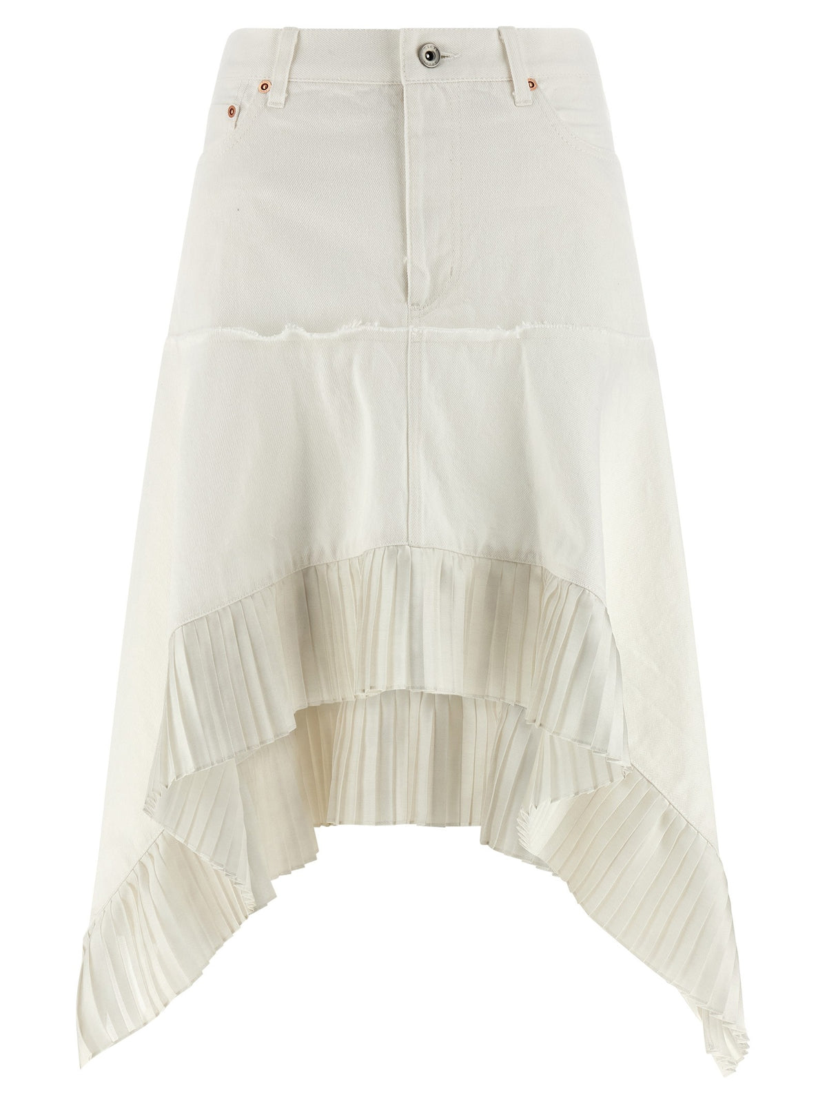 SACAI - Satin denim skirt