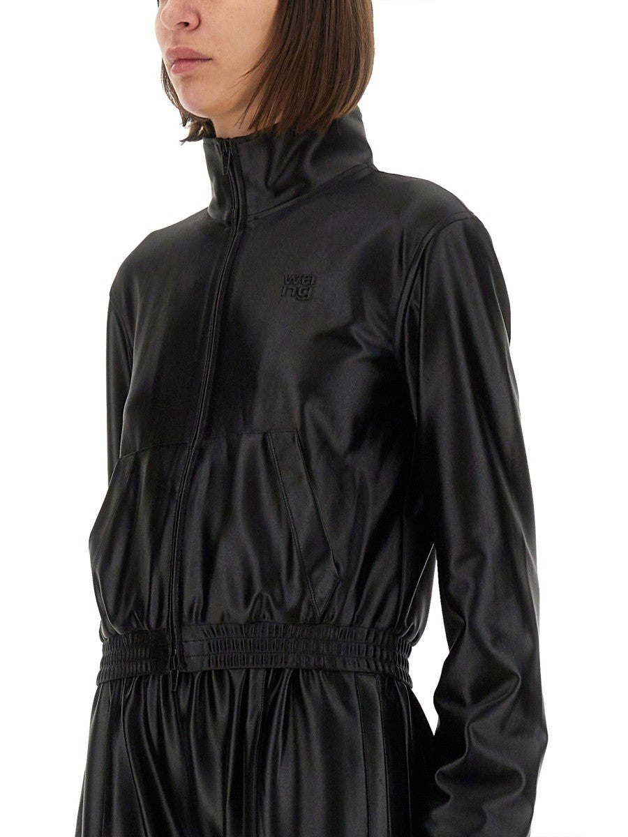 Alexander Wang - SATIN FAILLE SWEATSHIRT