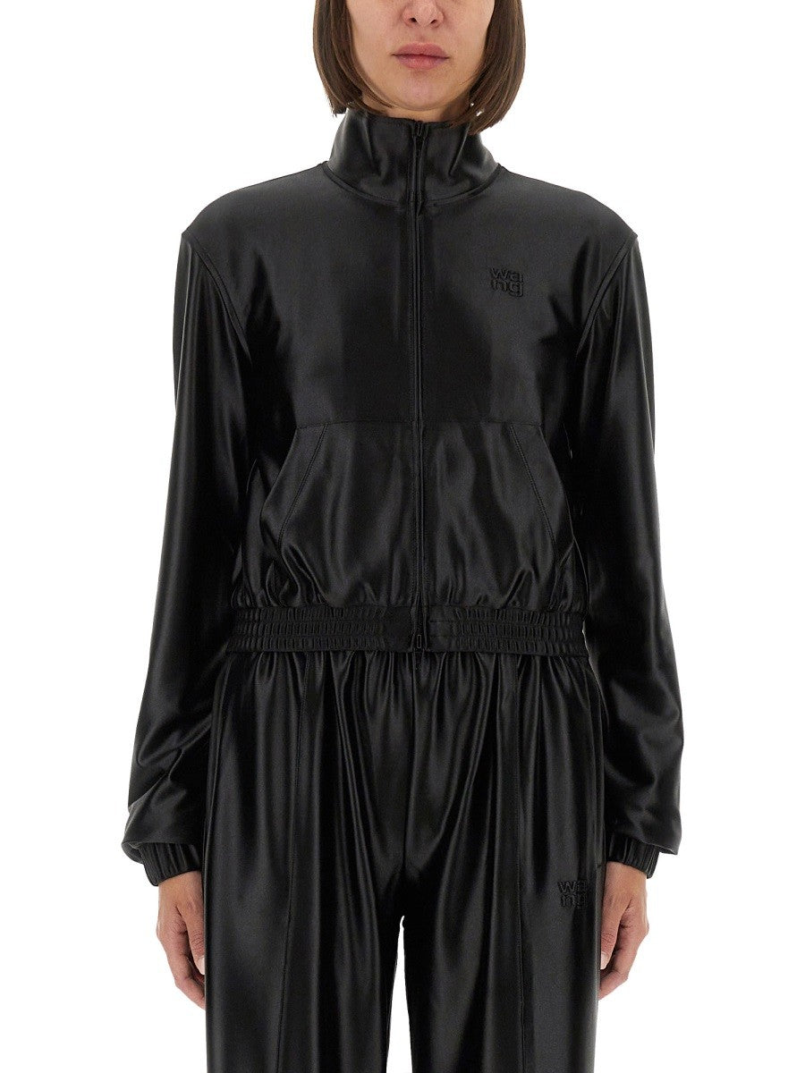 Alexander Wang - SATIN FAILLE SWEATSHIRT