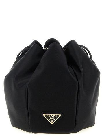 PRADA - Satin mini bucket bag Black U