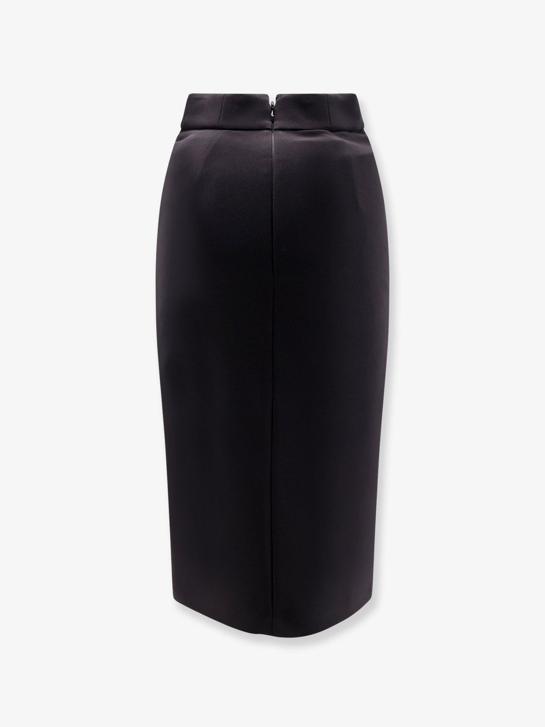 Satin pencil skirt