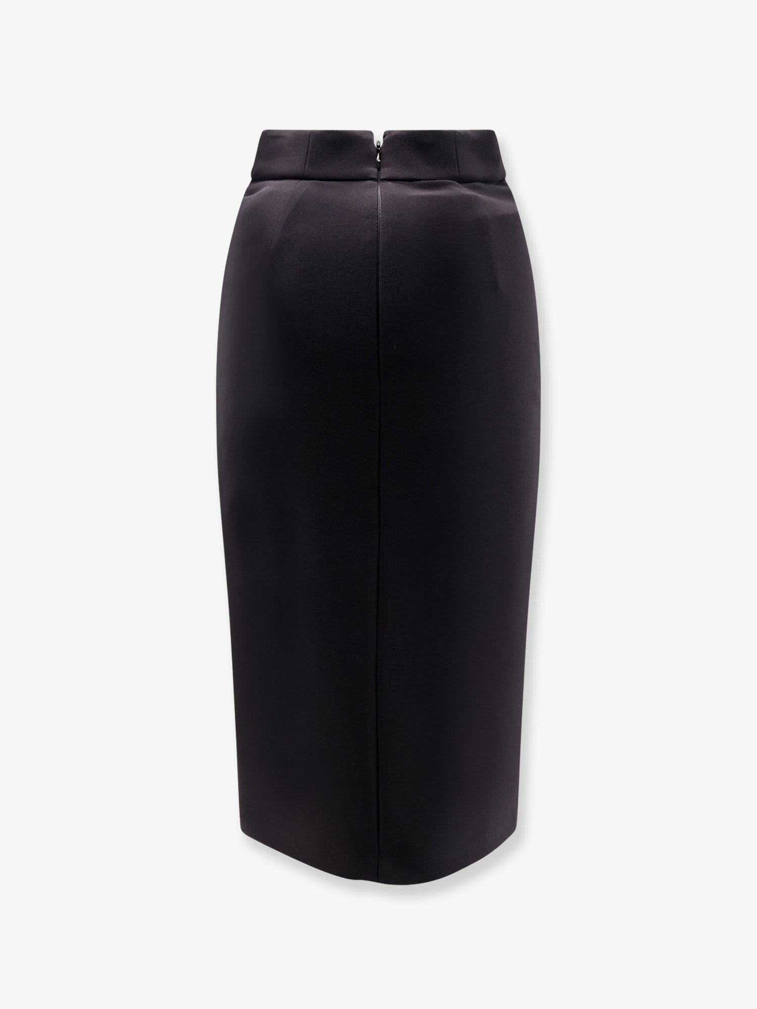 Satin pencil skirt
