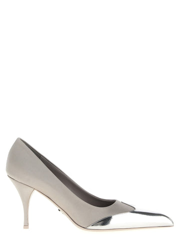 PRADA - Satin pumps Silver 36