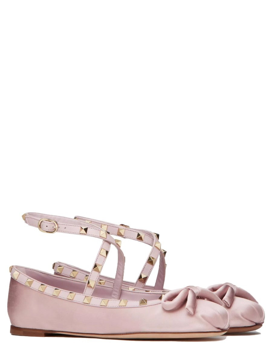 SATIN "ROCKSTUD" BALLERINA