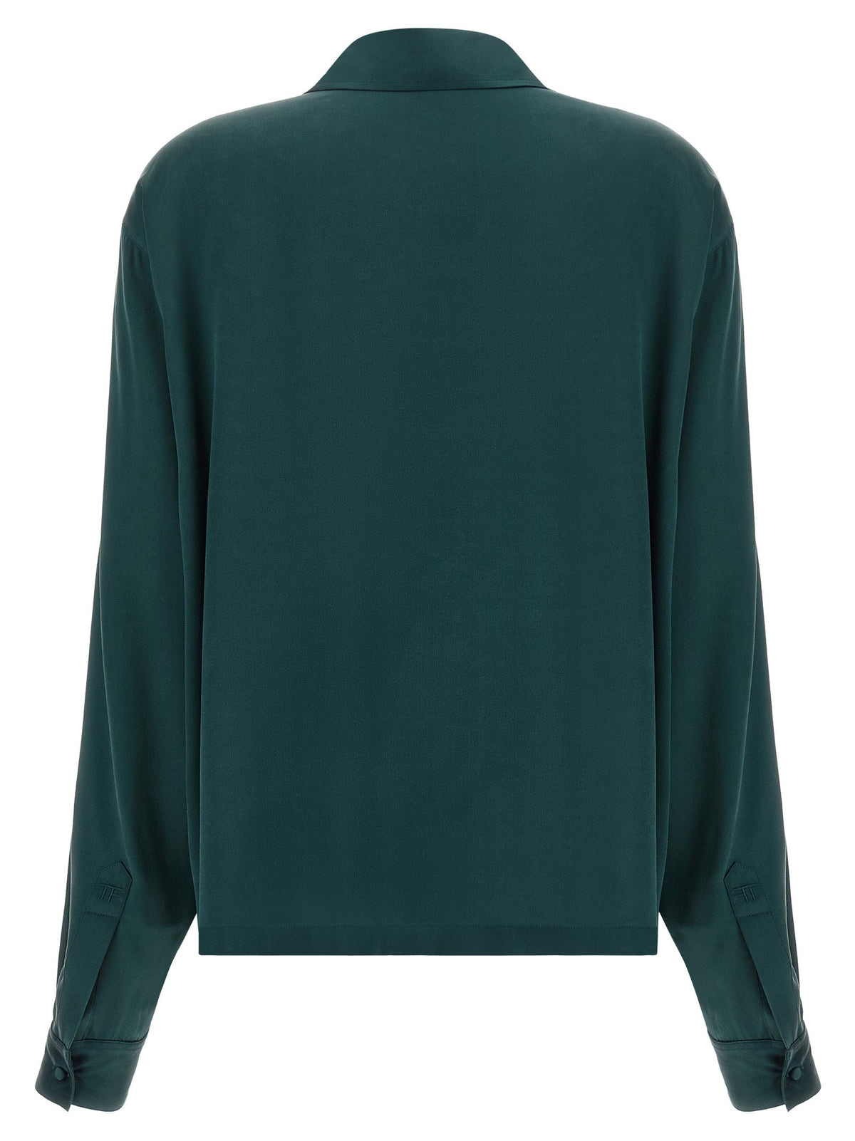 TOM FORD - Satin silk polo shirt
