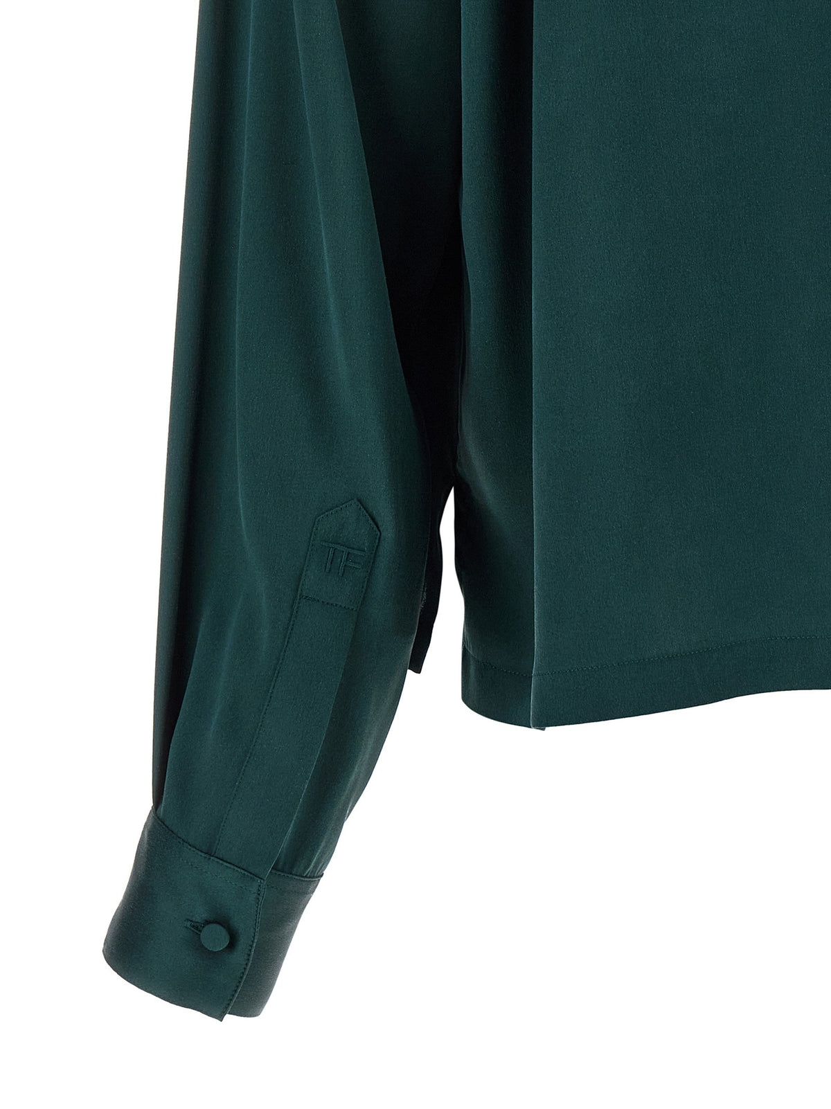 TOM FORD - Satin silk polo shirt