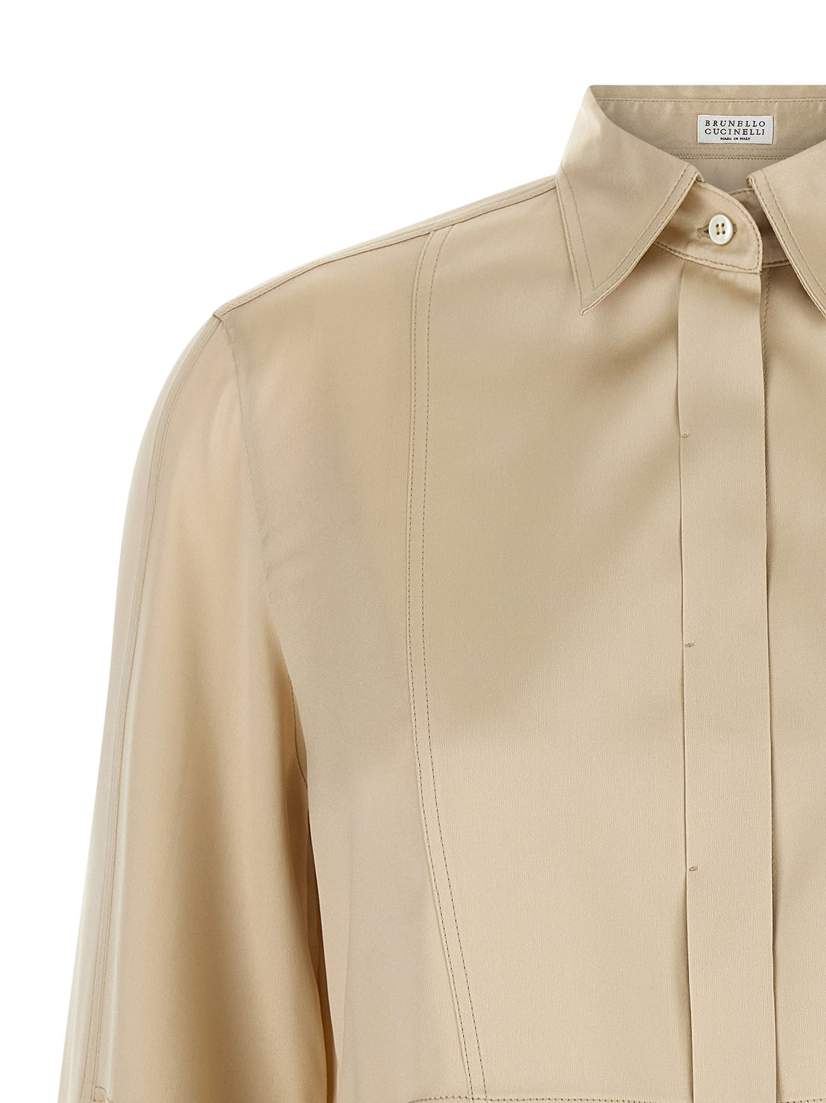 Brunello Cucinelli - Satin silk shirt