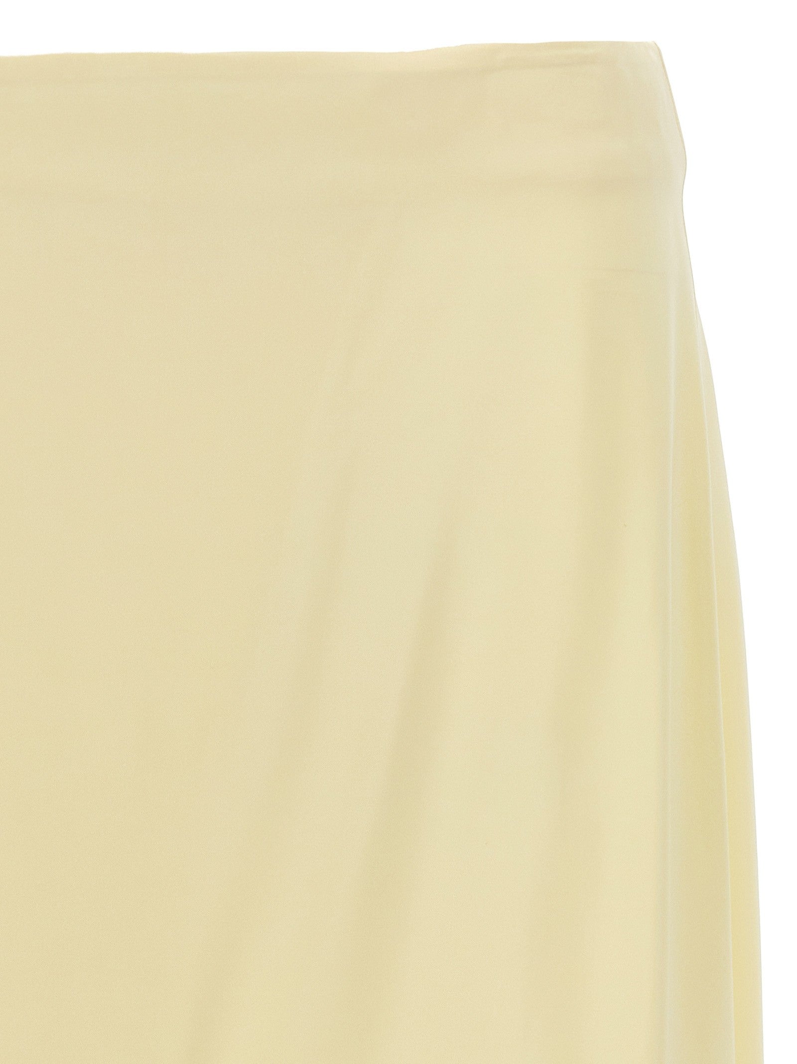 JIL SANDER - Satin skirt with side slit