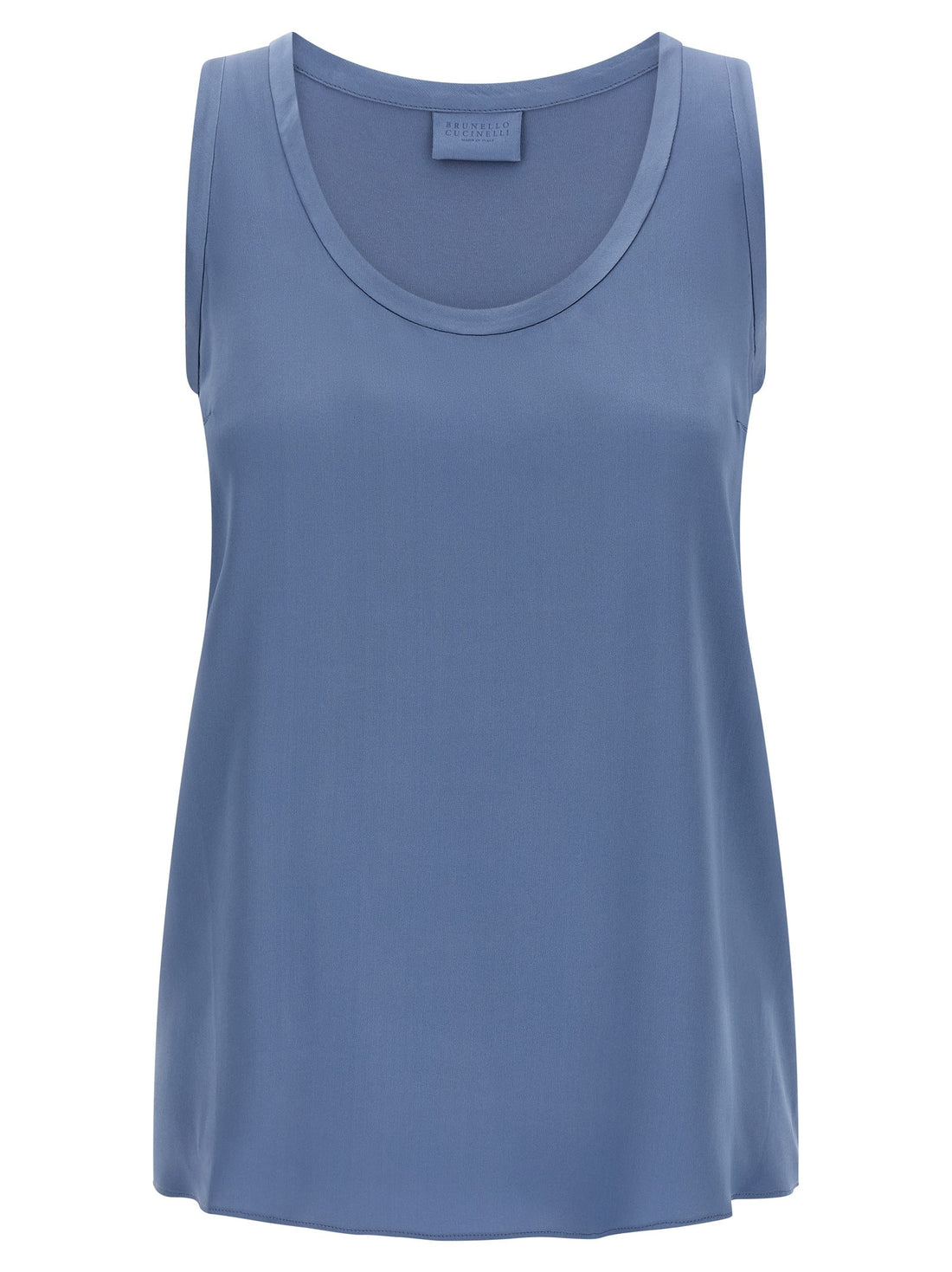Brunello Cucinelli - Satin top Blue S