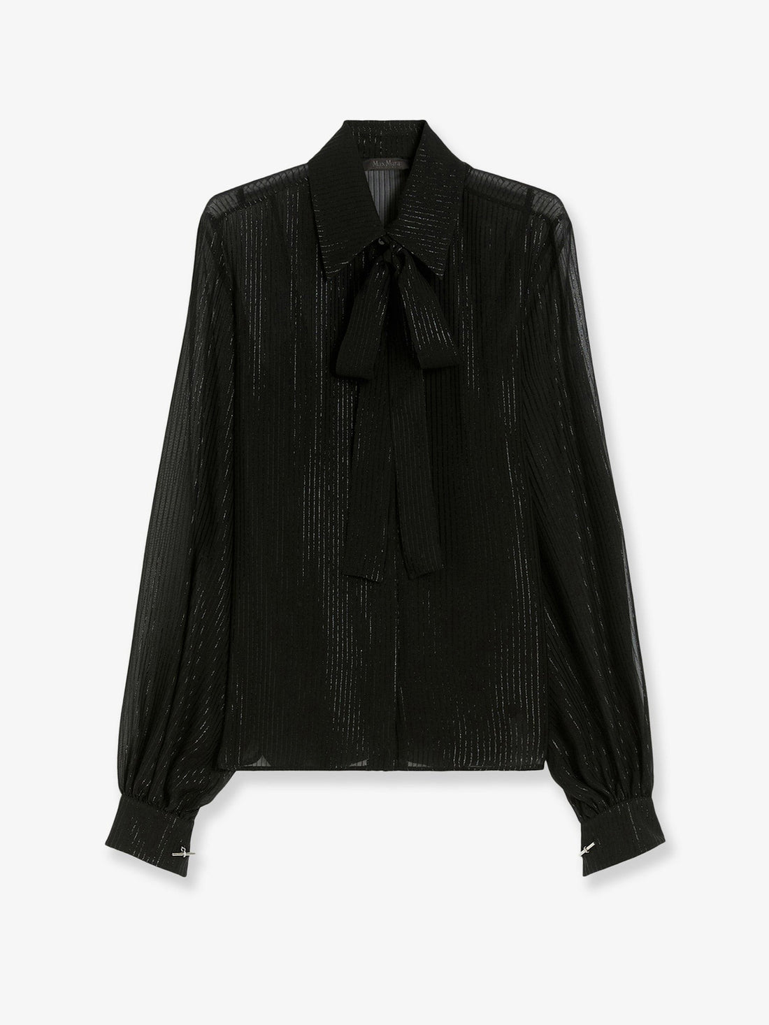 Max Mara - Scafati silk shirt with lurex profiles scafati-silk-shirt-with-lurex-profiles_1489f9d4-9090-4328-a5da-296972541be2