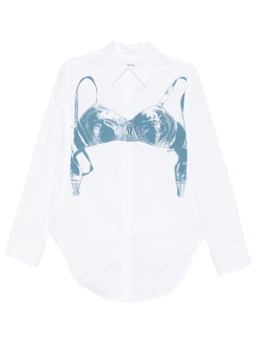 JEAN PAUL GAULTIER JEAN PAUL GAULTIER - "SCANNED BRA" PRINT SHIRT
