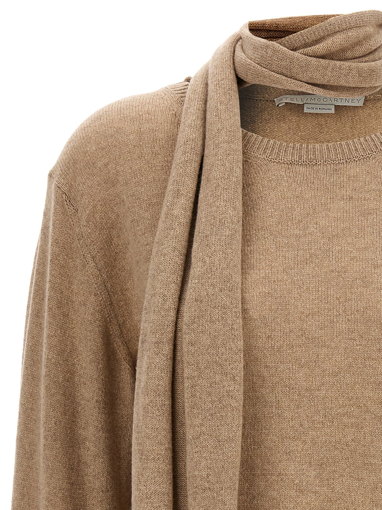 stella mccartney - Scarf detail sweater