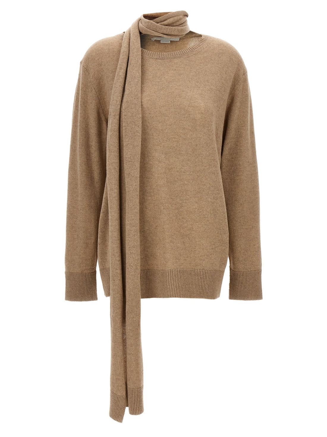 stella mccartney - Scarf detail sweater scarf-detail-sweater_5bc25ee0-61a8-43c8-a92a-58a6f12ed966