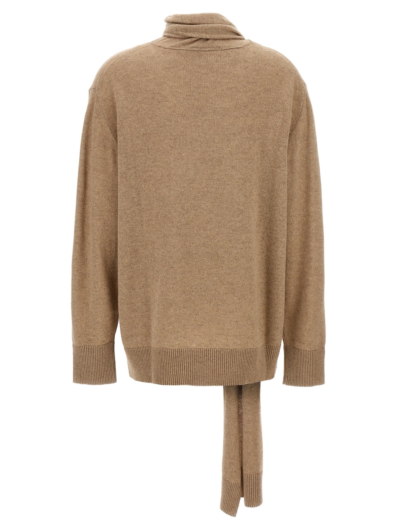 stella mccartney - Scarf detail sweater