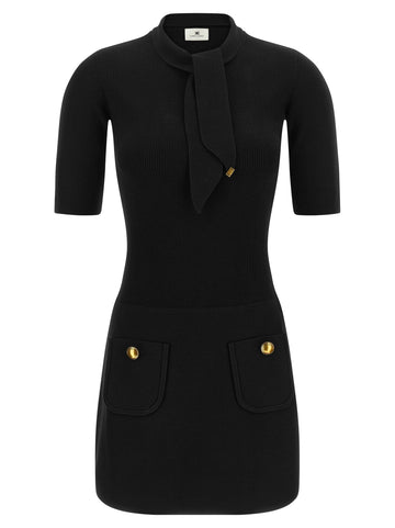 Elisabetta Franchi - Scarf dress Black