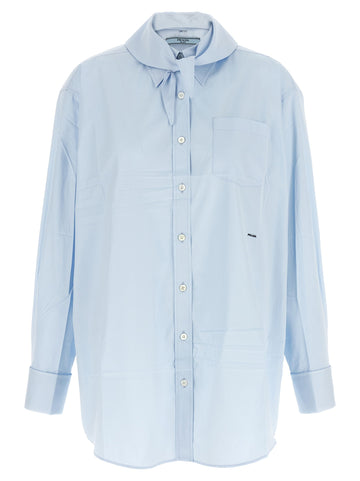 PRADA - Scarf shirt Light Blue