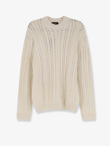 LORO PIANA Schooner sweater in cashmere and abaca blend