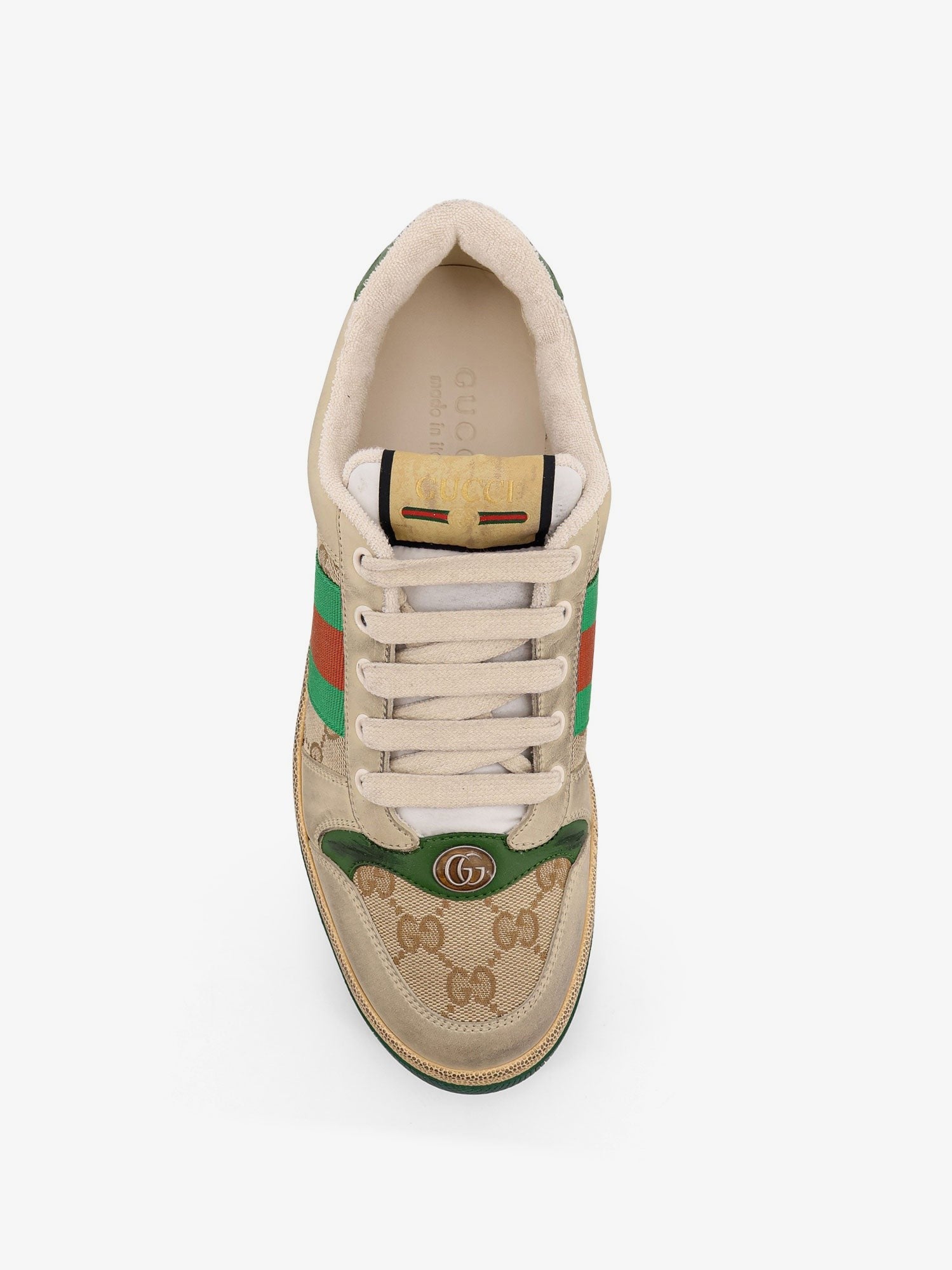 Gucci Gucci - Screener GG low-top vintage leather sneakers