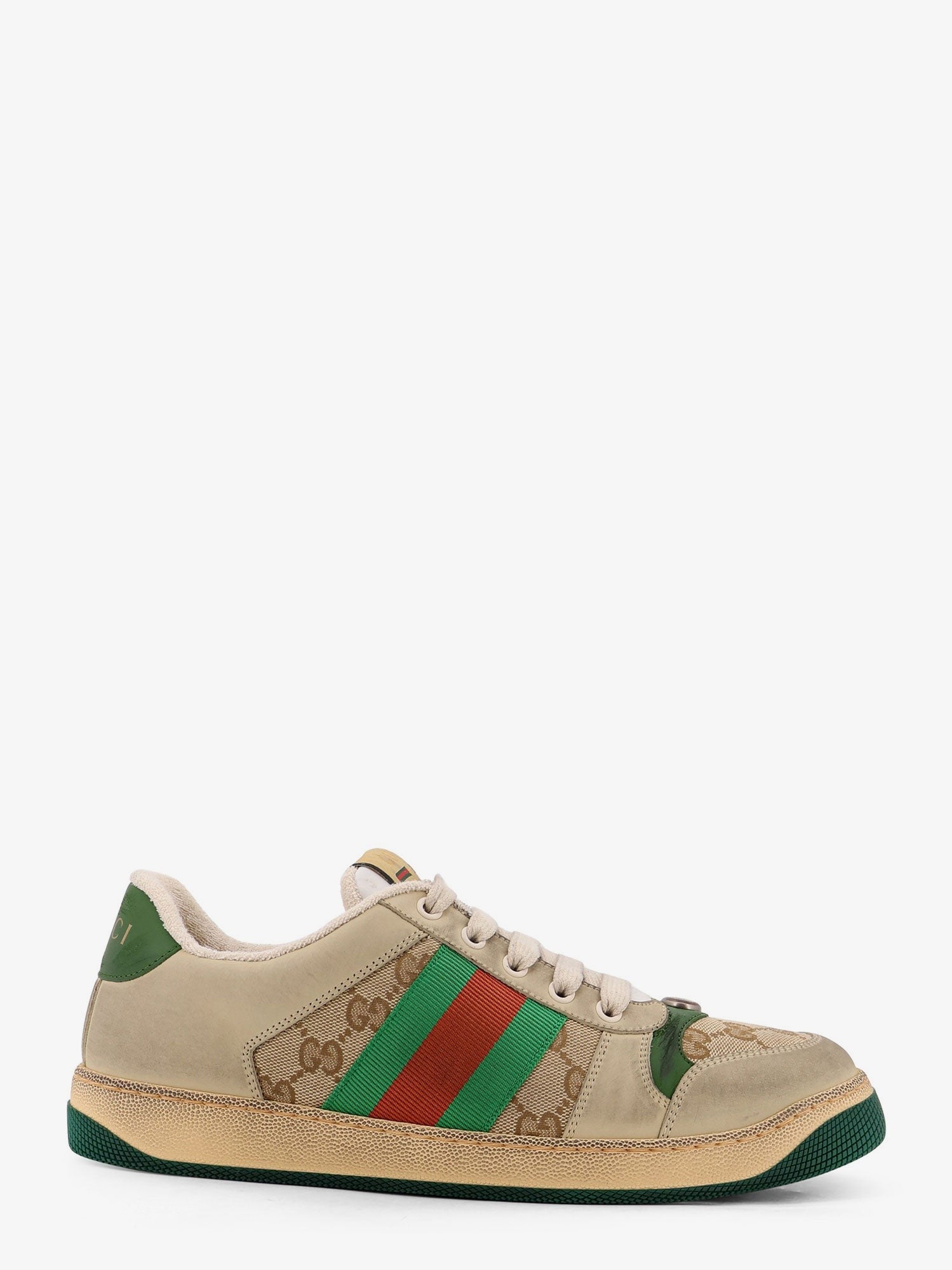 Gucci Gucci - Screener GG low-top vintage leather sneakers