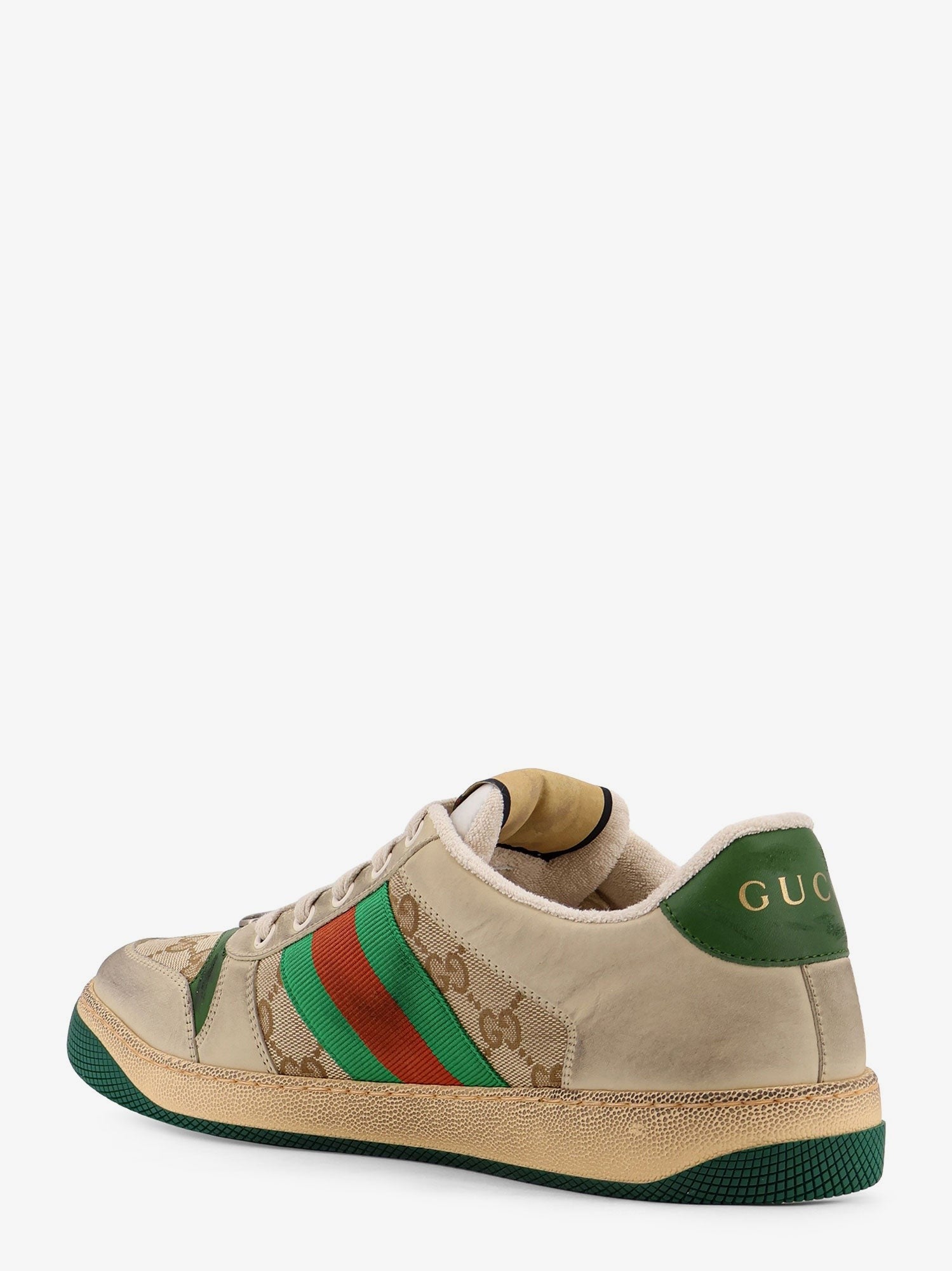 Gucci Gucci - Screener GG low-top vintage leather sneakers
