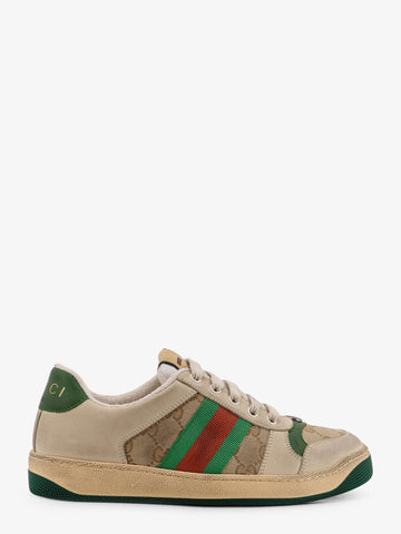 Gucci Gucci - Screener leather and GG Supreme Fabric sneakers