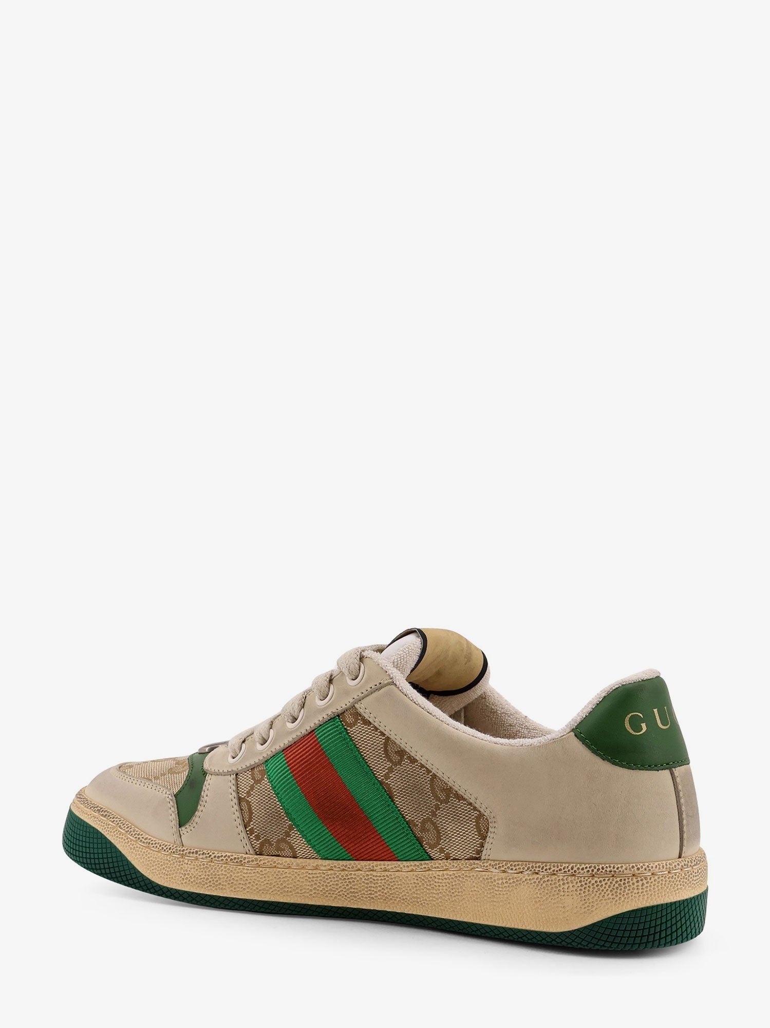 Gucci Gucci - Screener leather and GG Supreme Fabric sneakers