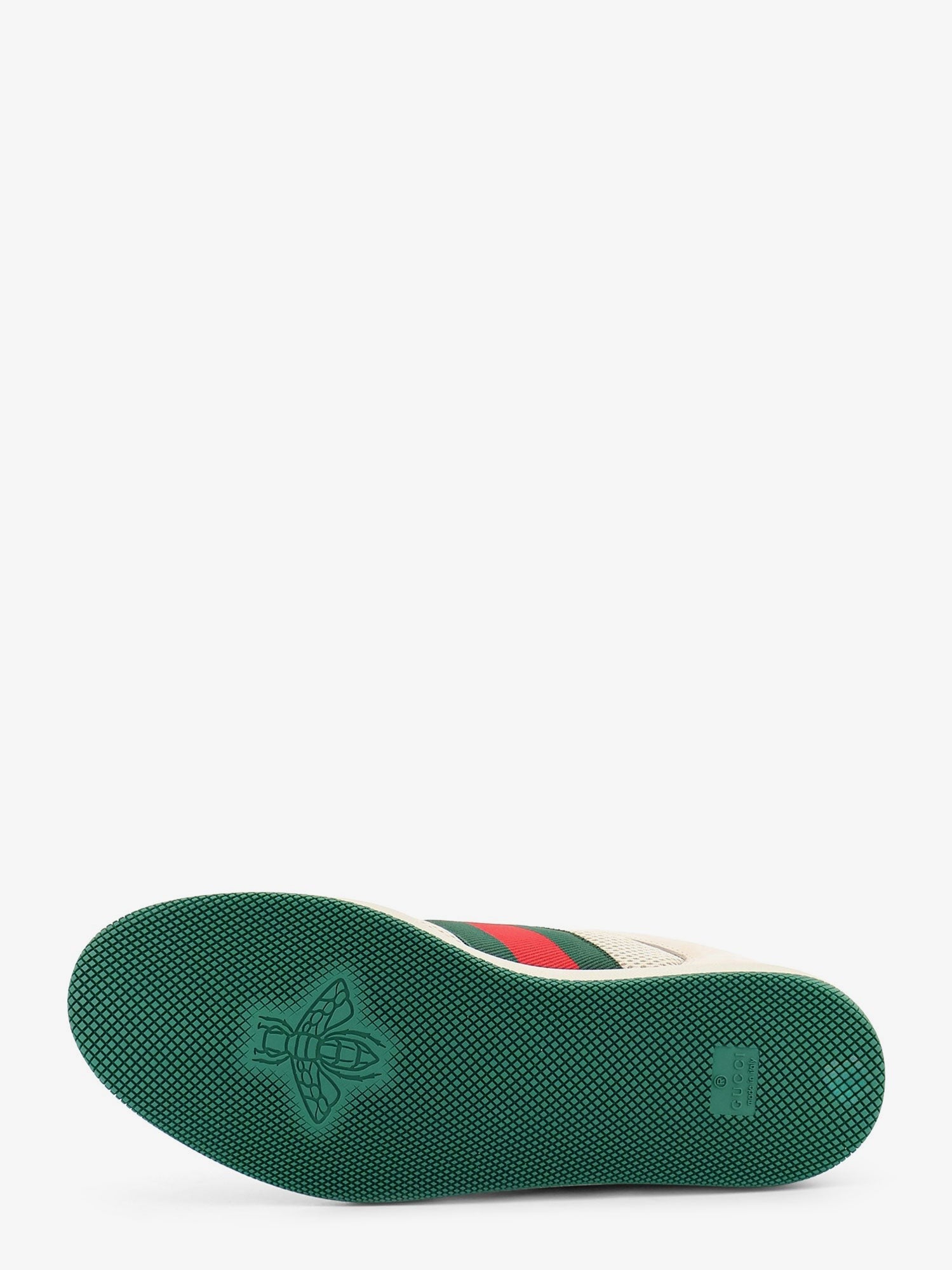 Gucci Gucci - Screener mesh and leather sneakers with Nastro Web on the side