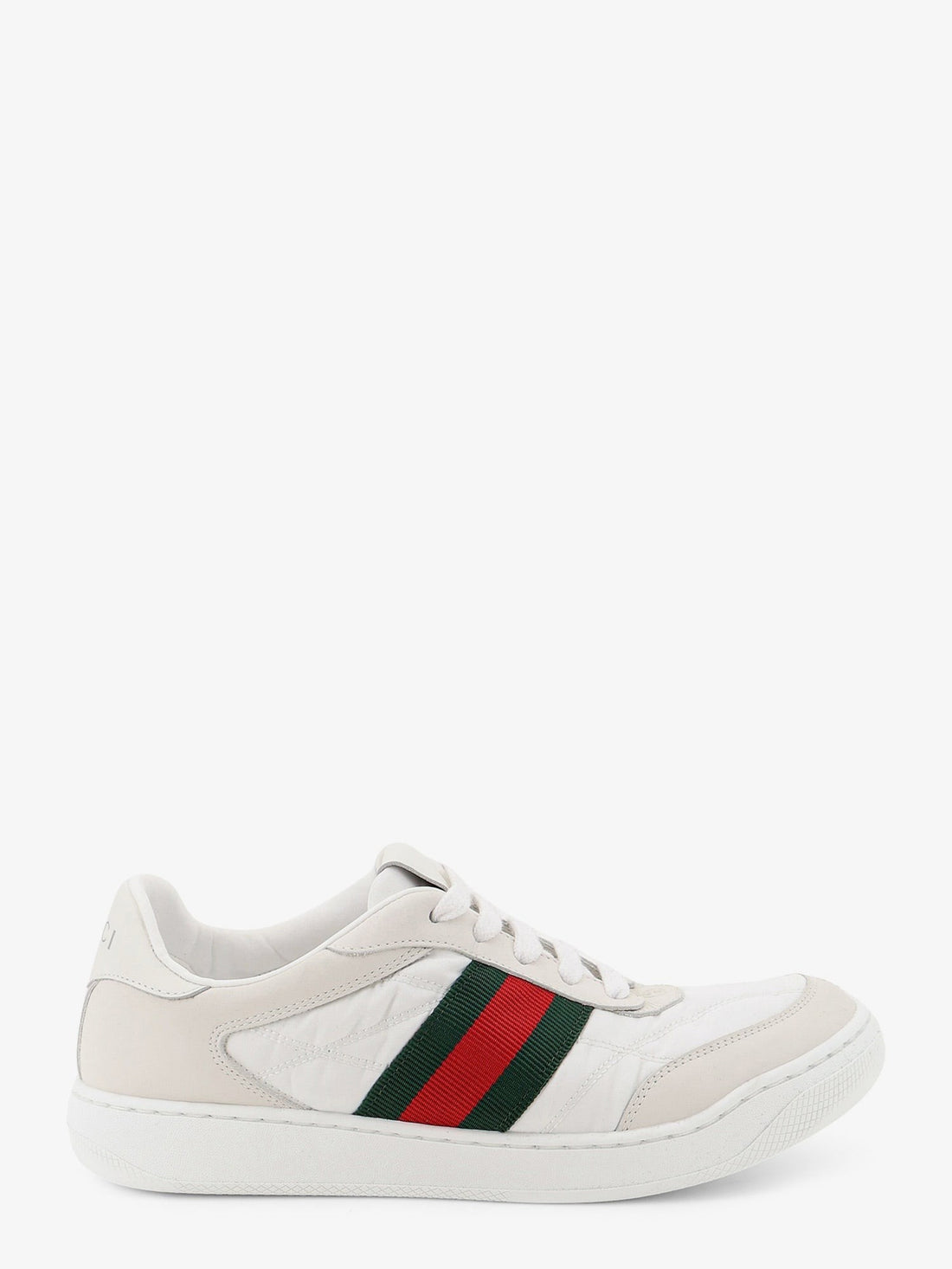 Gucci - Screener sneakers in nylon with side Web detail White