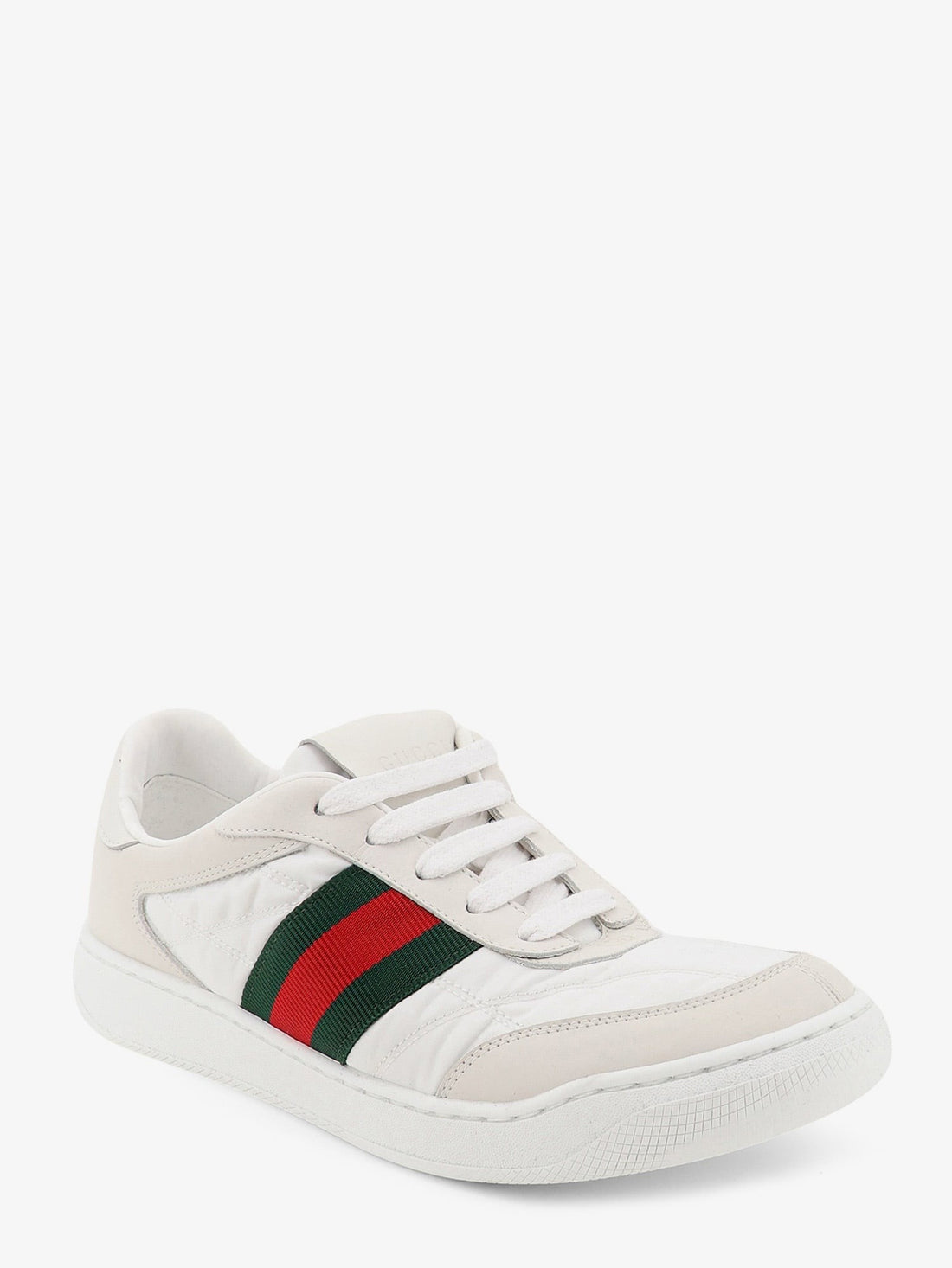 Gucci - Screener sneakers in nylon with side Web detail White
