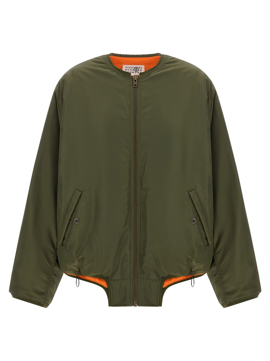 MM6 MAISON MARGIELA - Sculptural hem jacket GREEN 40 IT