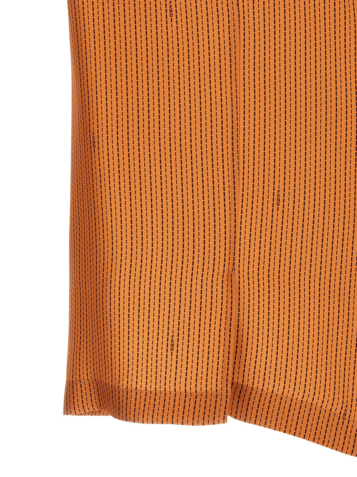 Fendi - 'Selleria' stitching silk shirt