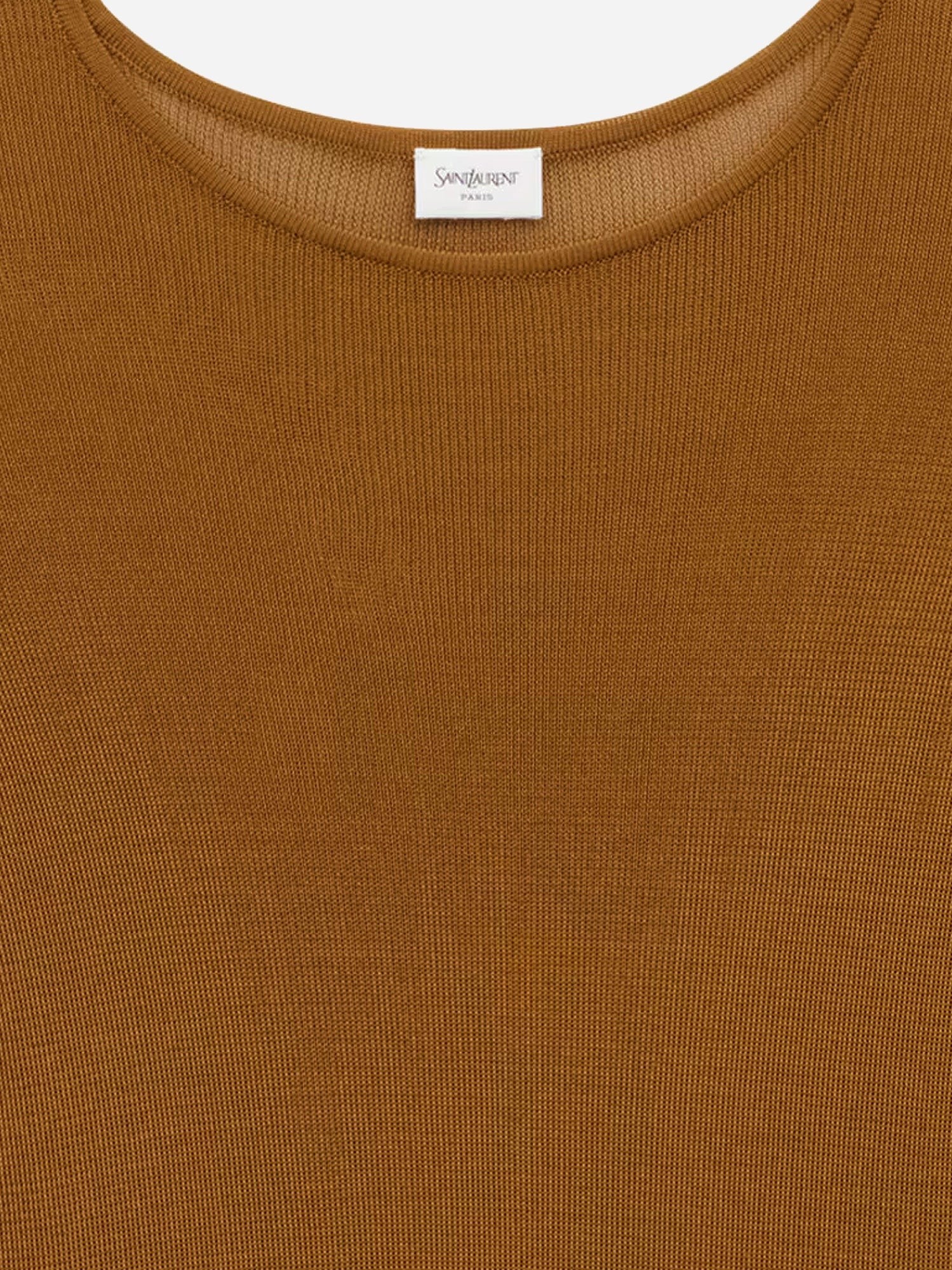 Semi-sheer certified viscose knitted top