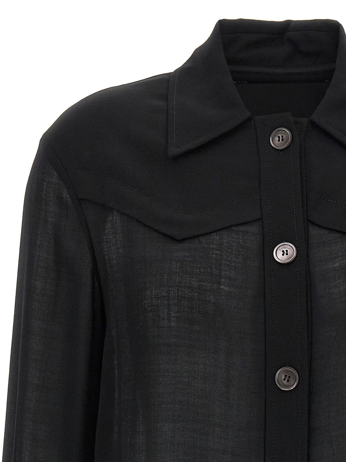 Ferragamo - Semi-sheer wool jacket