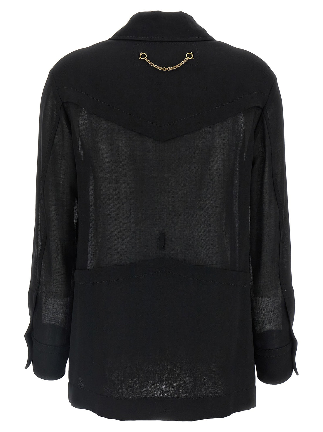 Ferragamo - Semi-sheer wool jacket