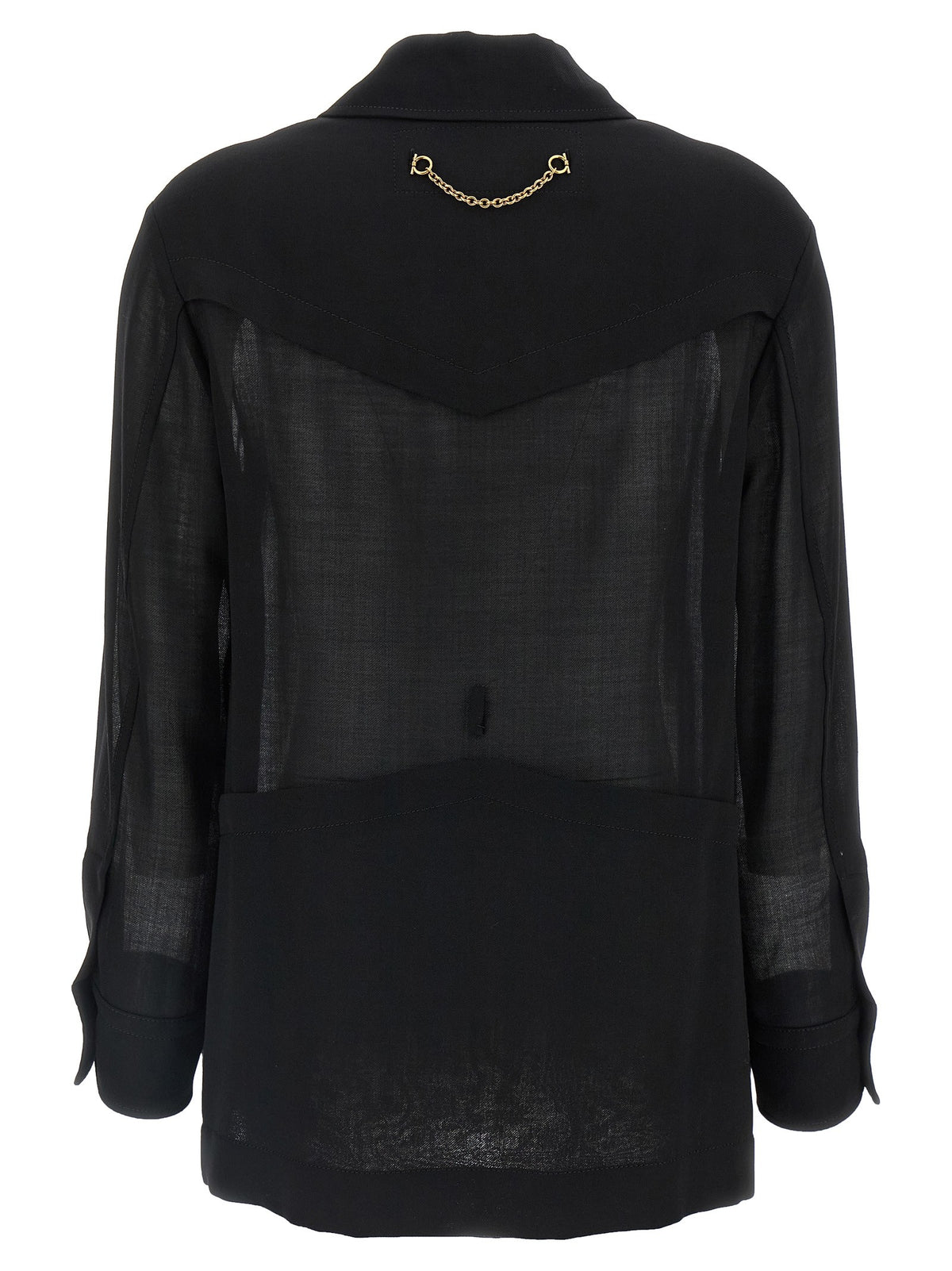 Ferragamo - Semi-sheer wool jacket