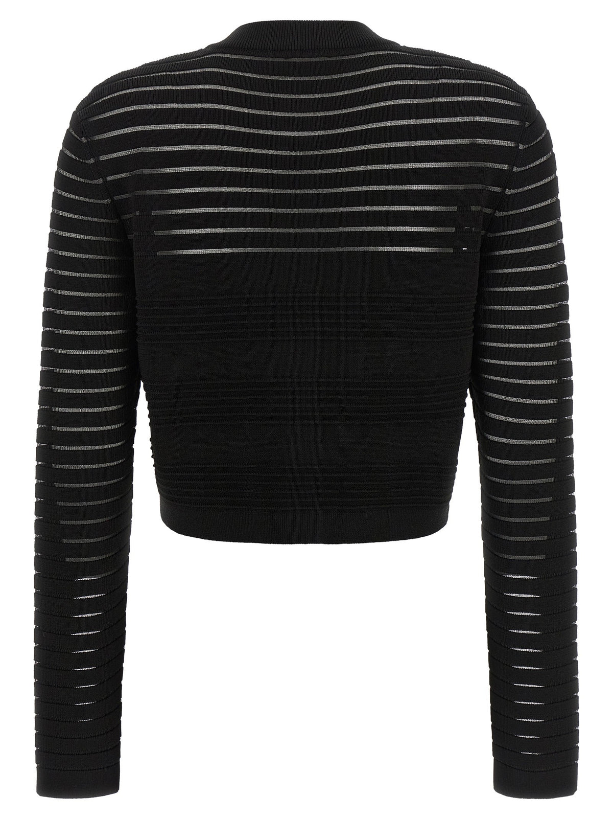 Balmain - Semi-transparent stripes cardigan