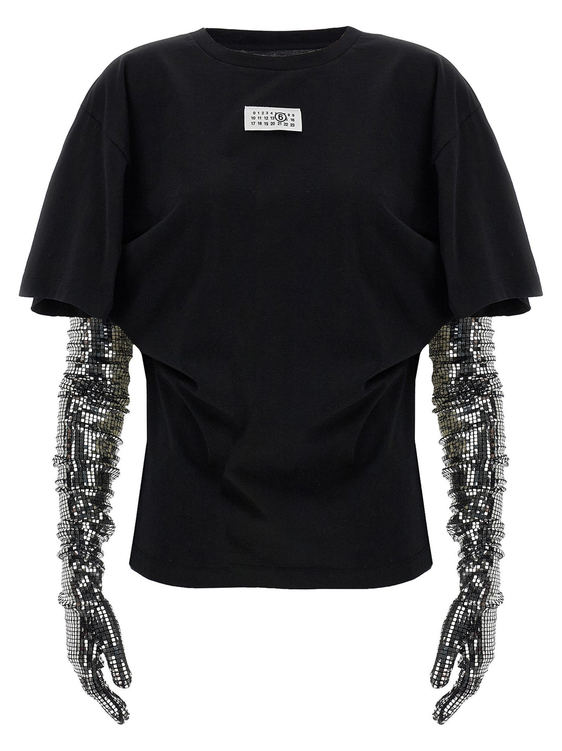 MM6 MAISON MARGIELA - Sequin gloves T-shirt