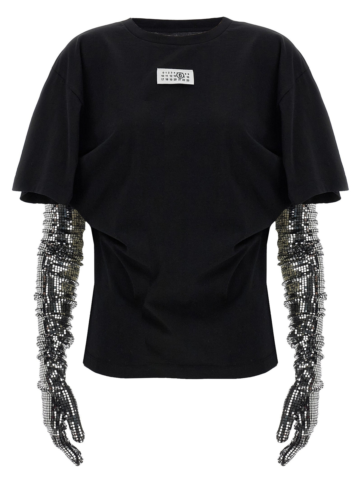 MM6 MAISON MARGIELA - Sequin gloves T-shirt